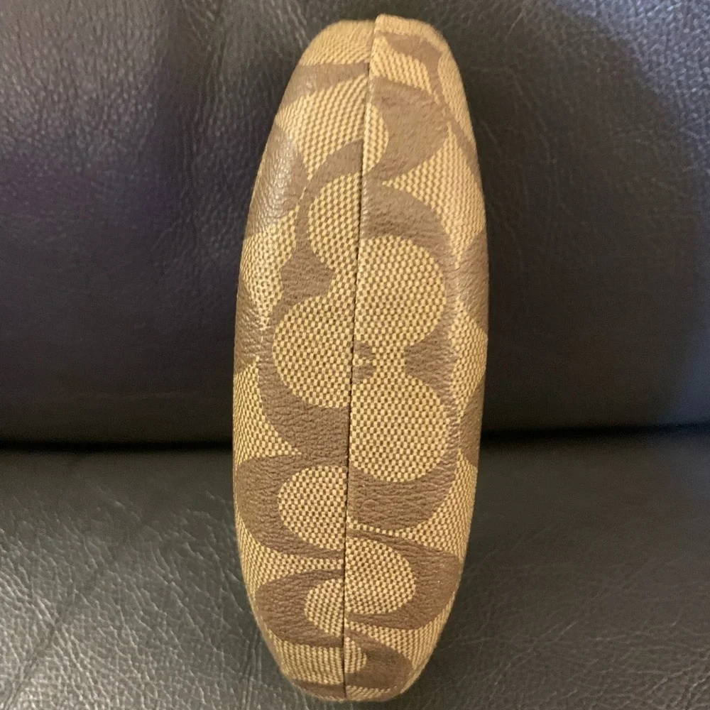 Coach Signature Tan Brown Eyeglass Case